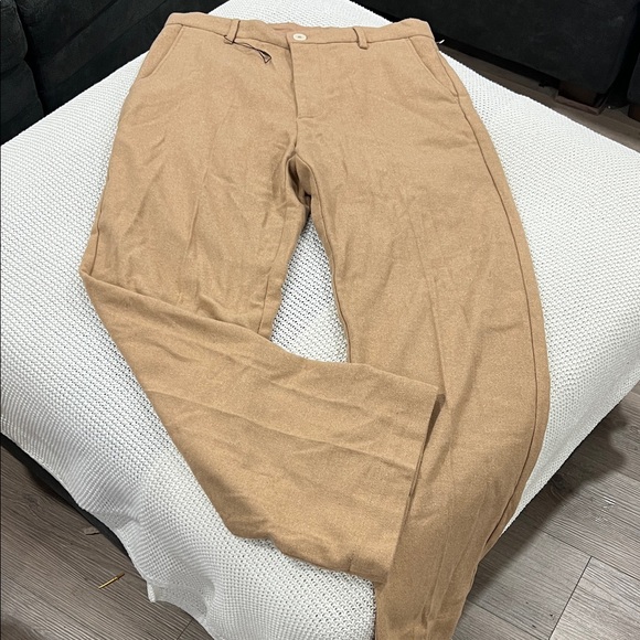 Zara Beige Women's Trousers - Picture 3 of 16